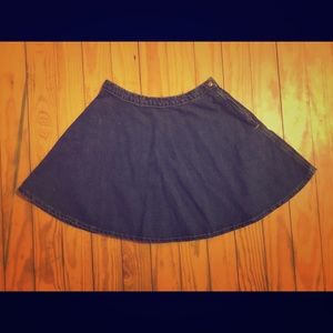 American Apparel denim skater skirt